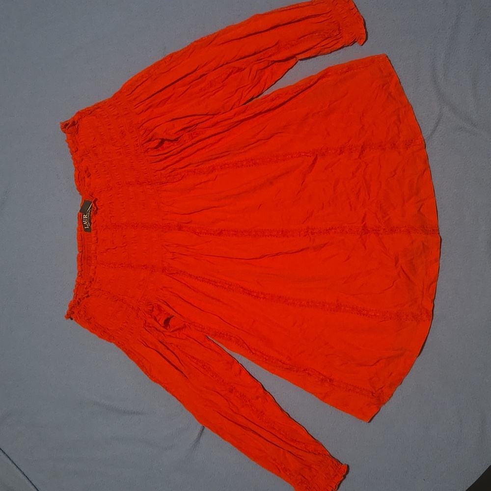 Ralph Lauren off the shoulder shirt